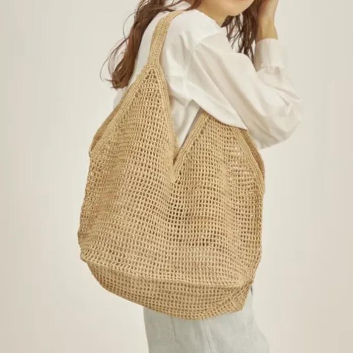 [Made in Mada] Raffia Bag Handmade Crochet MADE IN MADA OMBINISOA BAG (NATURAL)