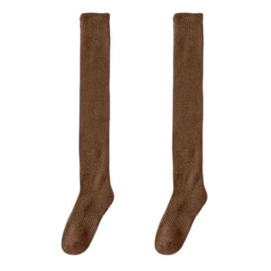 Women Thigh High Socks Winter Warm Over The Knee Socks Extra Long Knitted Boot Stockings Thick Leg Warmers