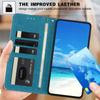 Wallet Case for Galaxy A55 5G - Leather/PU, Blue, With Lanyard