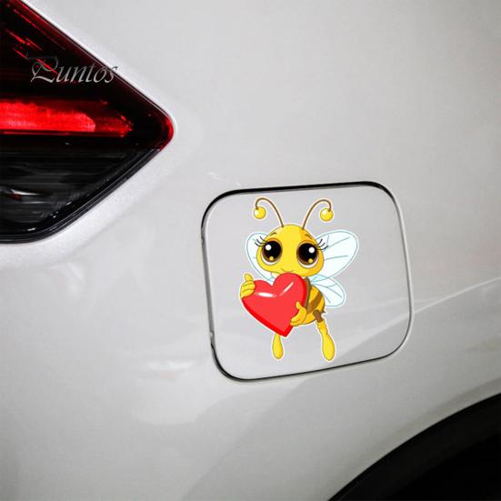 Puntos Waterproof DIY Tank Decal Removable Adhesive Sticker Bee Pattern Decor
