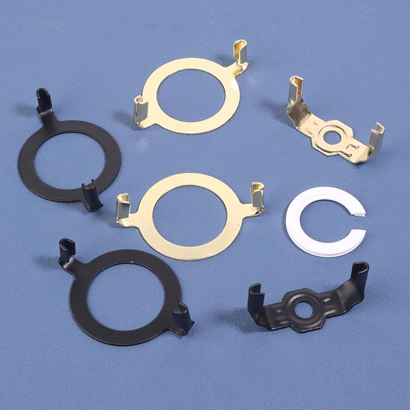 Держатель арфы для абажура E14,E26,E27 Адаптер для основания лампы Регулируемый комплект арфы для лампы Золотая черная роговая рамка Кронштейн для абажура