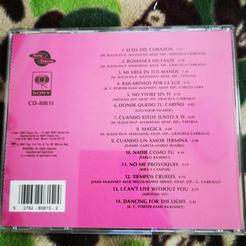 [USED] Tatiana Leyes del Corazón CD Tatiana