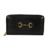 Used Horsebit 1955 Zip-Around Wallet (9539) - Size 621889, 0YK0G, 1000, 7940 Calfskin Zip Around, Black Unisex from