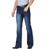 Jeans For Men Men's Dark Blue Flared Jeans Boot Cut Leg Flared Loose Fit High Waist Jeans