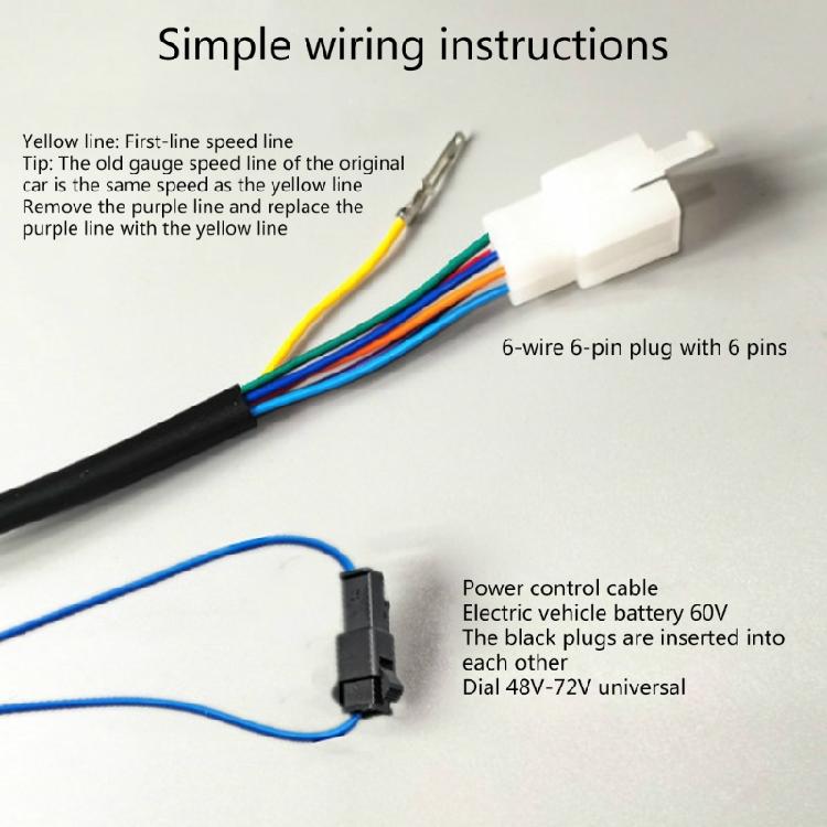 Светодиодный дисплей для электровелосипеда со спидометром, индикатор 48В-60В 72В
