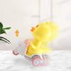 Inertia Pull-Back Duck Motorcycle, Cool Sliding Duck, No Battery Press Plastic Pull-Back Car
