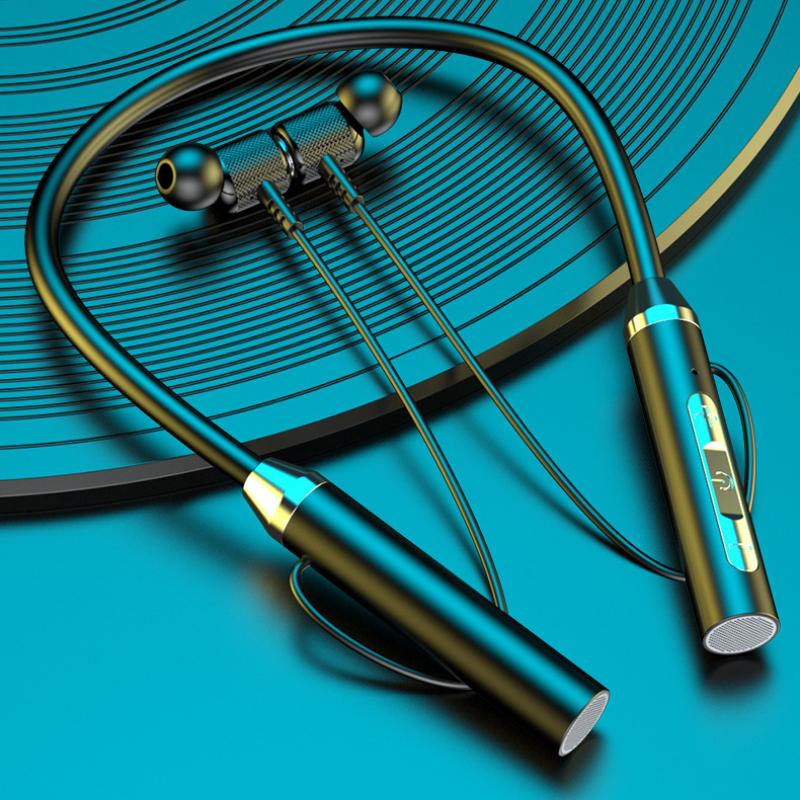 Bluetooth беспроводная гарнитура с подвеской на шею спортивная гарнитура с двумя ушами-вкладышами для подвески на шею супер долгий режим ожидания