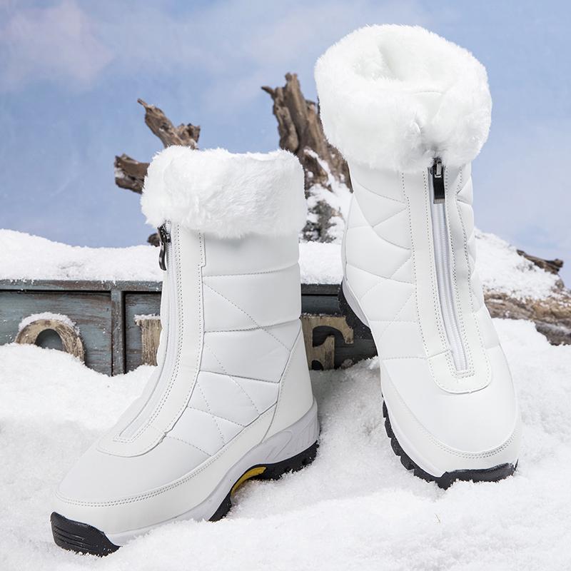35-42women's High-top Cotton Shoes Boots Large-size Outdoor Anti-slip Waterproof Women's Snow Boots