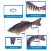 3/4/5Pcs Fishing Lures 3D Swimming Baits with Treble Hooks Realistic Looking Bright Color Freshwater Saltwater Artificial Baits Hard Lures