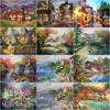 5D DIY Diamond Painting Street Mosaic Sale Diamond Embroidery House Landscape Rhinestone Art Home Decor Gift