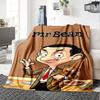1pc Mr Beans Video Adventures flannel Blanket for Super Soft Cute Comfort Blanket for Travel Bedding Couch Sofa Blanket Y73044
