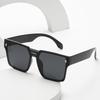 Simple Style Cool One-Piece Sunglasses Men'S Large Frame Square Street Shot Glasses Women'S Personality Trendy Sunglasses