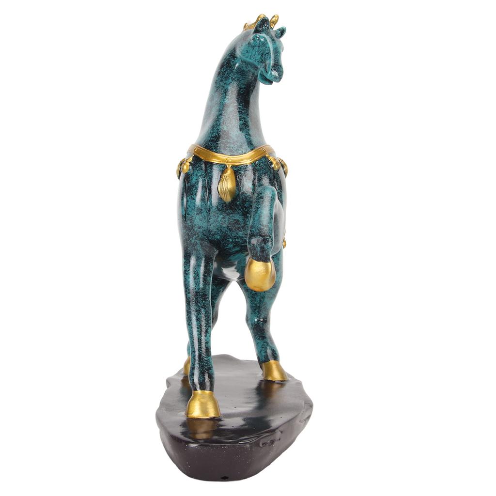 Статуя лошади из смолы бронзового цвета с большим дном, расширенная конюшня, изысканная фигурка лошади для