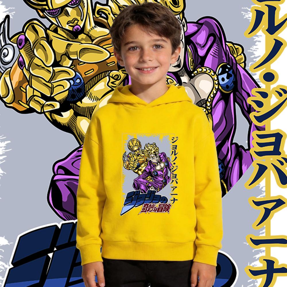 Boys Girls Warm Pullover Sweatshirt for Autumn Winter Daily Wear Anime Print Fleece Hoodie for Kids