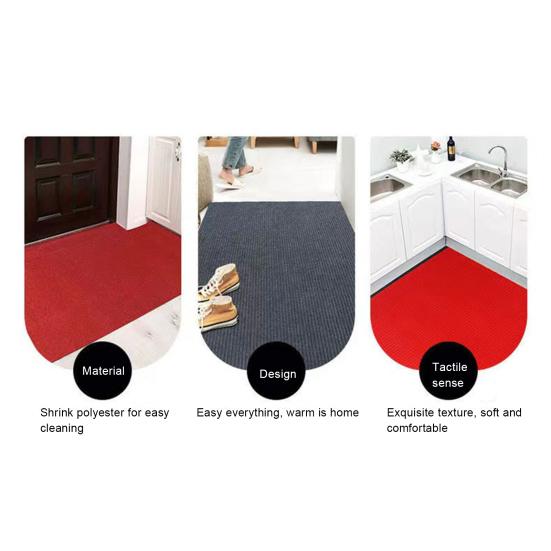 Коврик для пола с противоскользящим дизайном, ультратонкий профиль, придверный коврик, влагопоглощающий входной коврик, пескозащитный коврик для прихожей