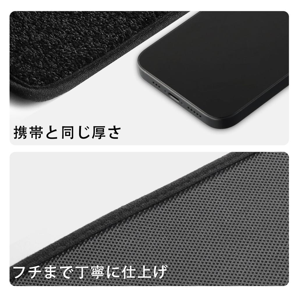 LUCKEASY Side Step Mats for Toyota New 90 Series January 2022 Set of These Side Door Mats Are and These Black Car Interior Accessories Are Perfect for