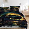 3pcs bedding set Dinosaur Prehistoric Includes 1 Comforter + 2 Pillowcases, Without Pillow Inserts, Soft Comfortable, Lightweight Breathable139