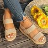 Fashion 2025Summer New Women's Sandals Casual Outdoor Beach Thick Sole Beach Women's Shoes Fashion Wedge Flat Sandals Sandalias De Mujer