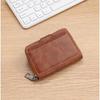 Ретро Мужской Многофункциональный Кошелек с Держателем для Карт и Водительского Удостоверения и Молнией