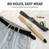 Braideds Woven Stretch Belt Plain Color Elastic Belt Fashion Canvas Belt  Men Women