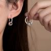 Модные Элегантные Серьги-Кольца с Полым Дизайном Легкая Роскошь Высокое Качество Изысканные Серьги для Женщин
