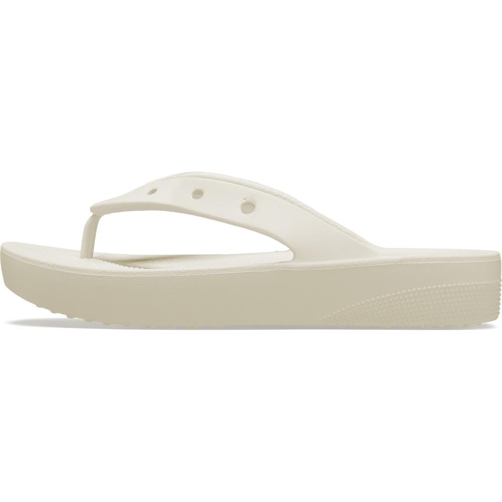 Классические шлепанцы на платформе для см [Crocs] Женские, Бежевые, 21.0