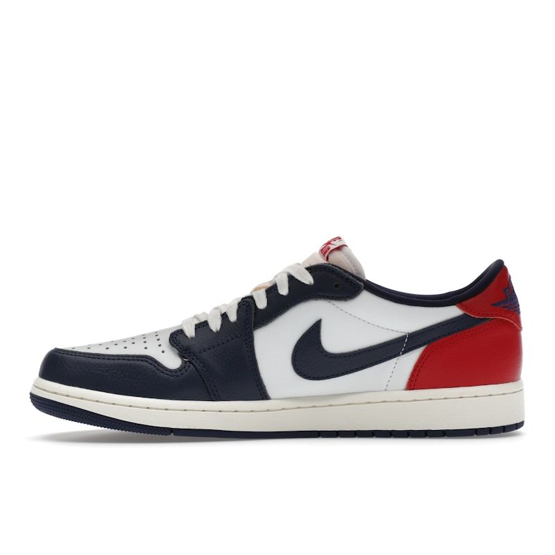 Air Jordan 1 Retro Low OG Howard University Men Sneakers Blue White Gym-Red HQ2993-100