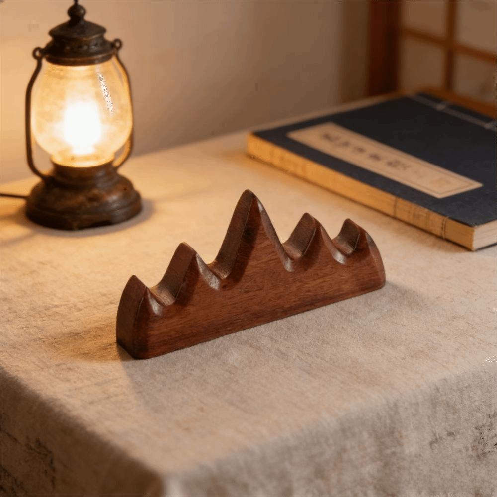 Solid Wood Pen Holder Handcrafted Brush Holder Chinese Style Pen Stand  Home Use