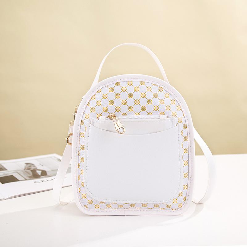 Women's Bag, New Trendy Printing, Portable Backpack, Casual and Simple Mobile Phone Small Schoolbag, One Generation