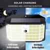 Solar Outdoor Lights 176 LED Solar Powered Motion Sensor Flood Lights IP65 Waterproof 3 Modes Wall Lamp For Outside Porch Yard