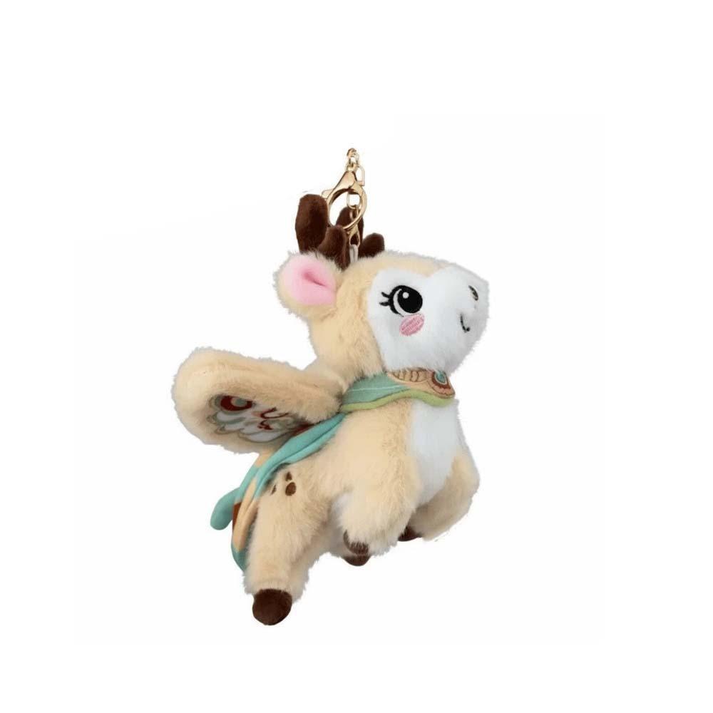 Chinese Style Flying Cat Pendant Cartoon Plush Doll Key Ring Car Key Ornaments