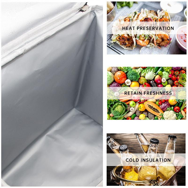 15 л/25 л портативная ручная сумка-термос для пикника на открытом воздухе, водонепроницаемая сумка для заморозки из ткани Оксфорд, сумка для кемпинга с охлаждением, сумка для ланча