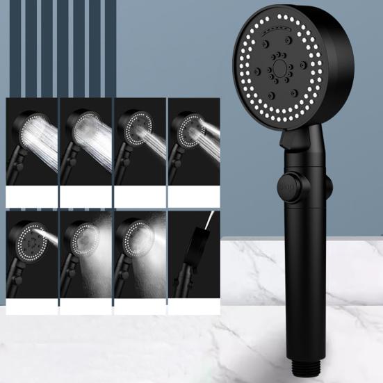 Shower Head 8-Spray Modes High-Pressure Handheld Showerhead Durable Leak-Proof Shower Spray Nozzle for Home