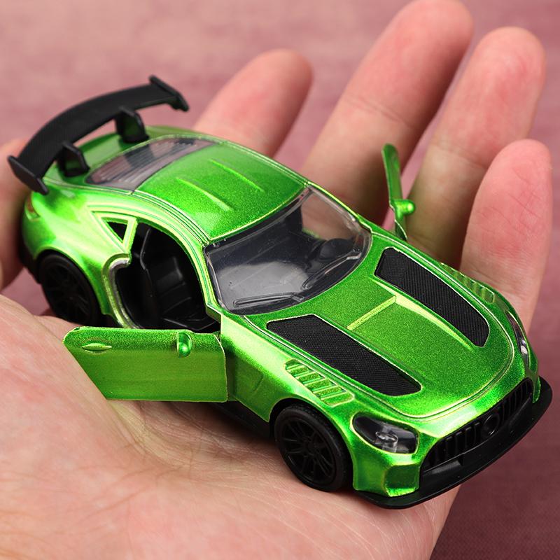 (Гофрокороб) Масштабная модель 1/43 гоночного автомобиля Super AMG GT, литой металл, сплавная игрушка, игрушка для мальчика, инерционный.