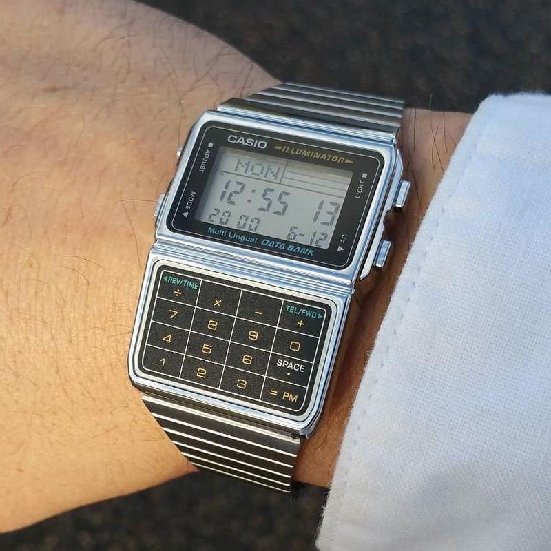 Casio Серия YOUTH - цифровой калькулятор, модный ретро, многофункциональный калькулятор, ЖК-дисплей, кварцевый механизм, полимерный ремешок, японский и DBC-611-1