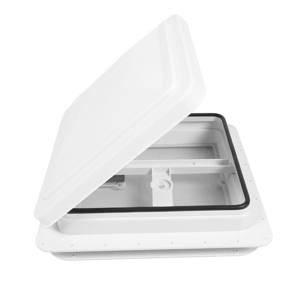 14-дюймовый вентиляционный люк на крыше автофургона с белой крышкой и экраном из нержавеющей стали для прицепа-кемпера