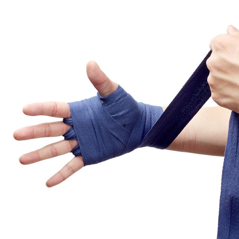 Хлопковые боксерские перчатки, ремни на запястья, санда, боевой пояс для ручного управления, защита для бокса по тайскому боксу, защита для тхэквондо, тренировочный бинт 3 м