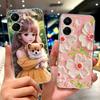 Для Xiaomi Poco C65 C 55 C 65 PocoM6 Pro 4G Чехол для телефона Милые Девушки Мультяшные Чехол Силиконовый Мягкий Прозрачный Бампер Оболочки 2025