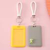 Fashion Girls Bus Card Cover Cartoon Children Badge Case Bank Card ID Card Holder Keychain