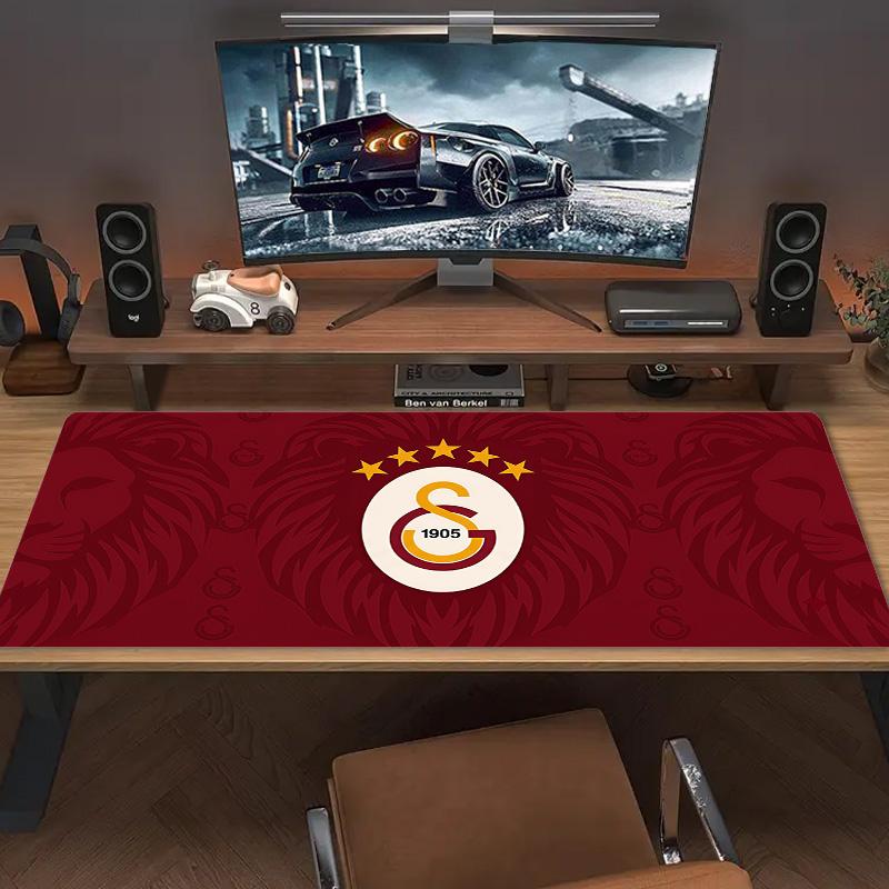 Коврик для мыши Galatasaray Большой игровой коврик для стола Нескользящий для ноутбука и планшета Большой коврик для мыши XXL Коврик для мини-ПК Игровой коврик С заблокированным краем