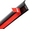 LEXOR Aero Molding, Universal Rubber Seal Strip, T-Shaped, Front, Rear, Side, Bumper Adhesive Tape, Gap Filler, Edge Trim, Black, 12m