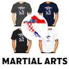 Croatia Croatian Hrvatska Damen Hrvatska MMA Kick Boxing UFC Muay Thai T-Shirt Retro Vintage 3D Print Men Women Unisex Short Sleeve Round Neck