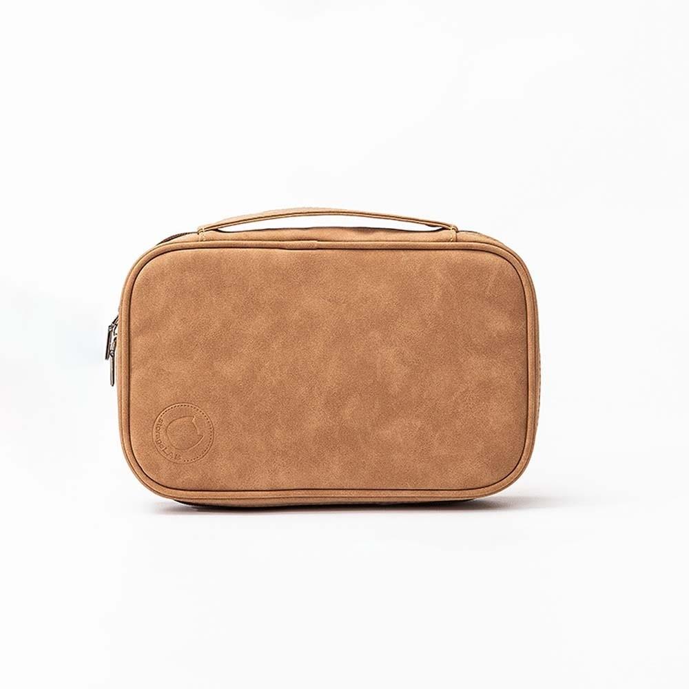 PU Leather Jewelry Storage Bag with Handle Jewelry Carrying Case Jewelry Storage