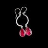 Драгоценный камень Розовый Турмалин Ювелирные изделия из стерлингового серебра 925 ручной работы Серьги 2,60" EE-43-18