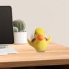 Статуэтка желтого утенка, статуэтка утки из смолы, водонепроницаемая мини-утка, украшение для цветочного горшка, стола, украшение для сада феи
