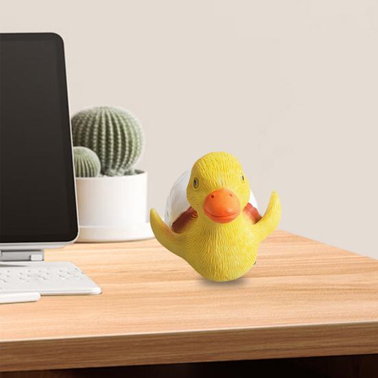 Статуэтка желтого утенка, статуэтка утки из смолы, водонепроницаемая мини-утка, украшение для цветочного горшка, стола, украшение для сада феи