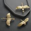 1PC Creative Single Hole Brass Dresser Drawer Pull Wardrobe Cabinet Knob Wild Goose Door Handle