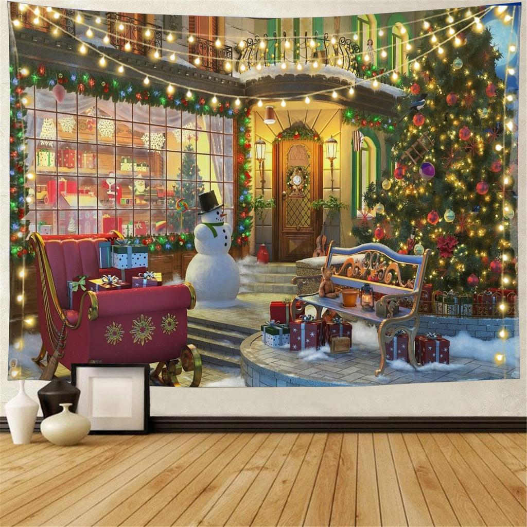 Snow Wall Hanging Tapestry Christmas Wall Hanging Tree Wall Hanging Gorgeous Christmas Tree Fireplace Gifts