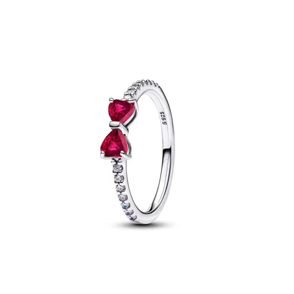 2026 New 925 Sterling Silver Ring Lover's Holiday Gift Jewelry Women Butterfly Pink Heart Golden Infinite Rings