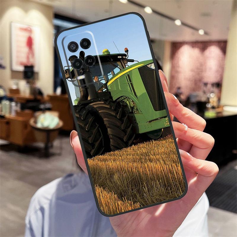 Фермерский Трактор Чехол Для Oppo A78 A98 A79 A18 A38 A58 A40 A60 A80 A16 A76 A96 A15 A74 A94 A54 A17 A77